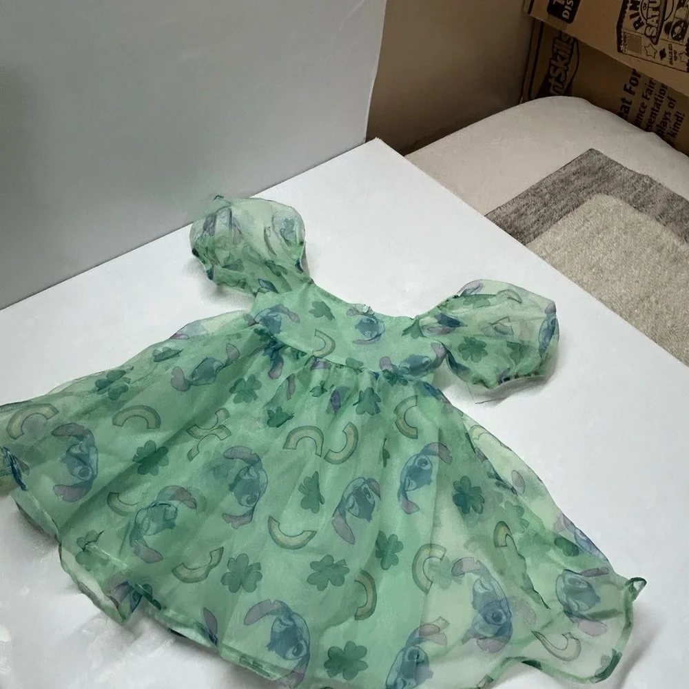 Disney Stitch Mint Green Dress - Picture 3 of 7